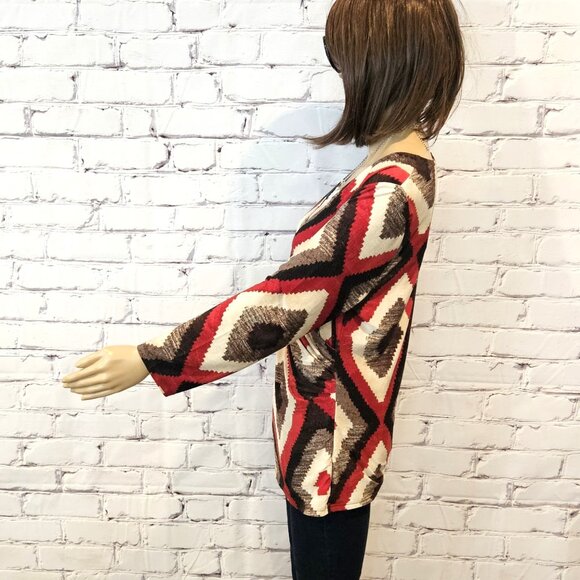 LAUREN RALPH LAUREN - Vintage wrap top (Southwestern print) - Picture 6 of 8